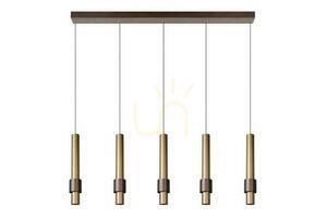 Lucide MARGARY Brown Gold 5-Light LED Pendant Lamp 24402/30/96 small 1
