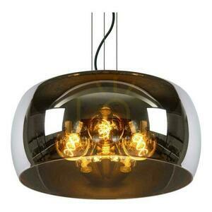 Lucide OLIVIA pendant light 45401/50/65 smoke grey glass Ø 50 cm, 3xE27, height 50-158 cm small 2