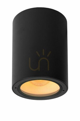 Check Lucide VOLANTIS Outdoor Ceiling Light Black Aluminum E27 IP54 27107/01/30