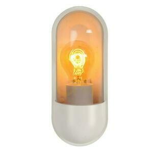 Lucide Capsule Outdoor Wall Lamp White IP65 E27 29897/01/31 small 2