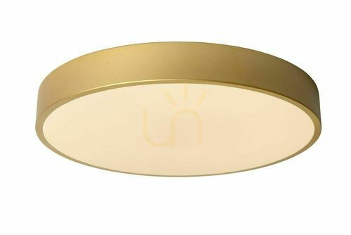Check Lucide UNAR plafond LED goud wit 40 cm acryl 79185/40/02