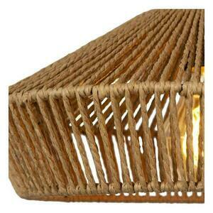 Lucide YUNKAI woven-paper pendant light, natural and black, 3×E27, 60 cm 10413/03/72 small 5
