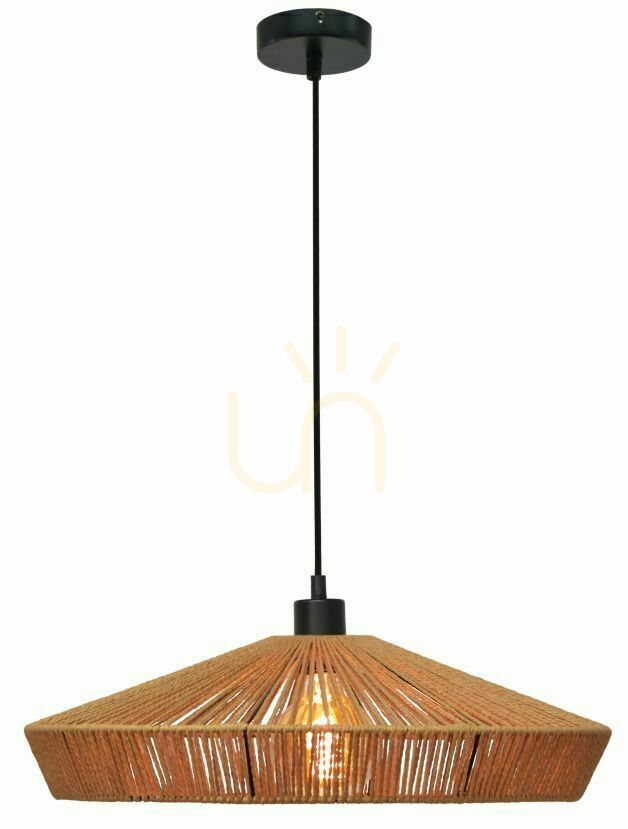 Lucide Yunkai Pendant Light 50 cm Wood Black Japandi 10413/50/72