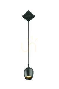 Lucide Preston Black GU10 Bathroom Pendant Light 10 cm IP44 09437/01/30 small 1