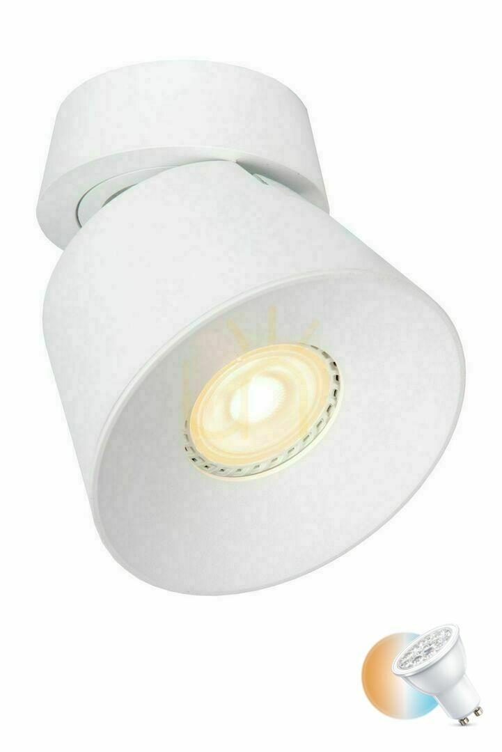Lucide Trigono plafondlamp wit GU10 LED 1-lichts modern 09935/01/31