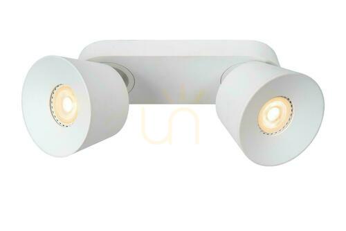 Check Lucide Trigono Ceiling Spotlight White Metal 2xGU10 09935/02/31