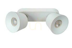 Lucide TRIGONO white modern metal ceiling light 2x GU10 09935/02/31 small 2
