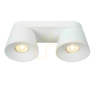 Lucide TRIGONO white modern metal ceiling light 2x GU10 09935/02/31 small 3