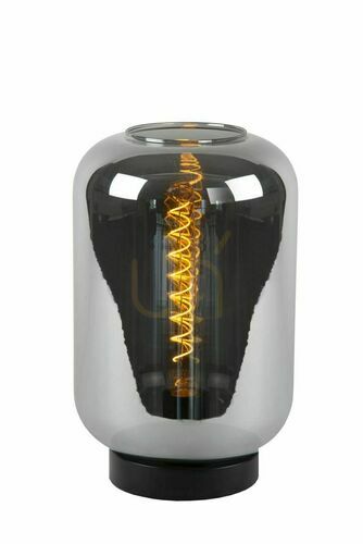 Check Lucide JOANET Gray Metal Table Lamp 45594/01/65