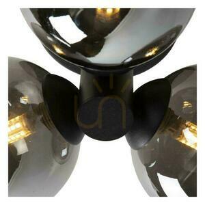 Lucide TRUDY Plafond 3-Light Black Metal Retro Bathroom IP44 74116/03/30 small 3