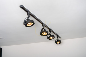 Lucide TRACK DORIAN Black Single-Circuit Track Spotlight, 1×GU10 ES111 09954/01/30 small 5