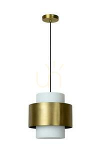Lucide FIRMIN Gold Glass Retro Pendant Light 30 cm 45497/30/02 small 1