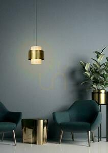 Lucide FIRMIN Gold Glass Retro Pendant Light 30 cm 45497/30/02 small 2