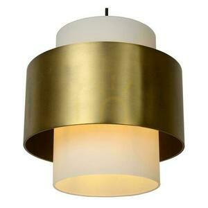 Lucide FIRMIN Gold Glass Retro Pendant Light 30 cm 45497/30/02 small 6
