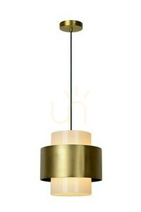 Lucide FIRMIN Gold Glass Retro Pendant Light 30 cm 45497/30/02 small 0