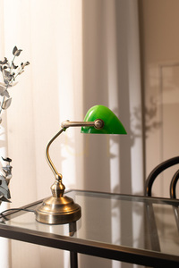 Table Lamp Markslojd BANKERS Green Metal Glass 25 cm 105930 small 1