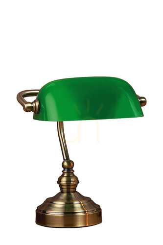 Check Table Lamp Markslojd BANKERS Green Metal Glass 25 cm 105930