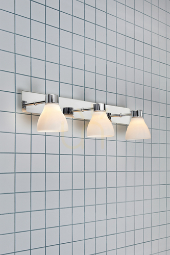 Check Wall Light Markslojd Cassis 3-Light White Metal Glass IP44 106370