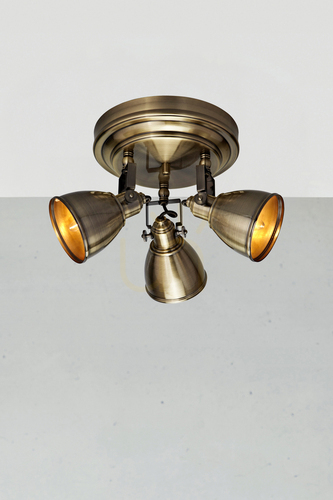 Check Ceiling Lamp Markslojd FJALLBACKA 3-Light Antique Metal 35 cm 104050
