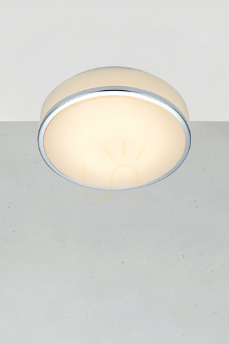 Check Bathroom Ceiling Light Markslojd Global LED 28 cm White 105960