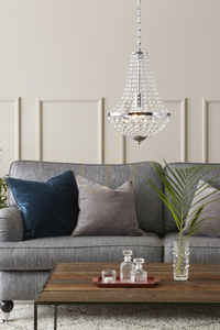 Pendant Light Markslojd Granso 104889 Transparent Crystal Chrome 30 cm small 1