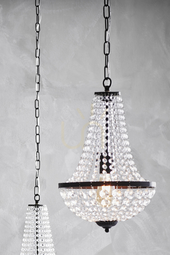 Check Pendant Light Markslojd Granso 107026 Transparent Crystal Metal 30 cm