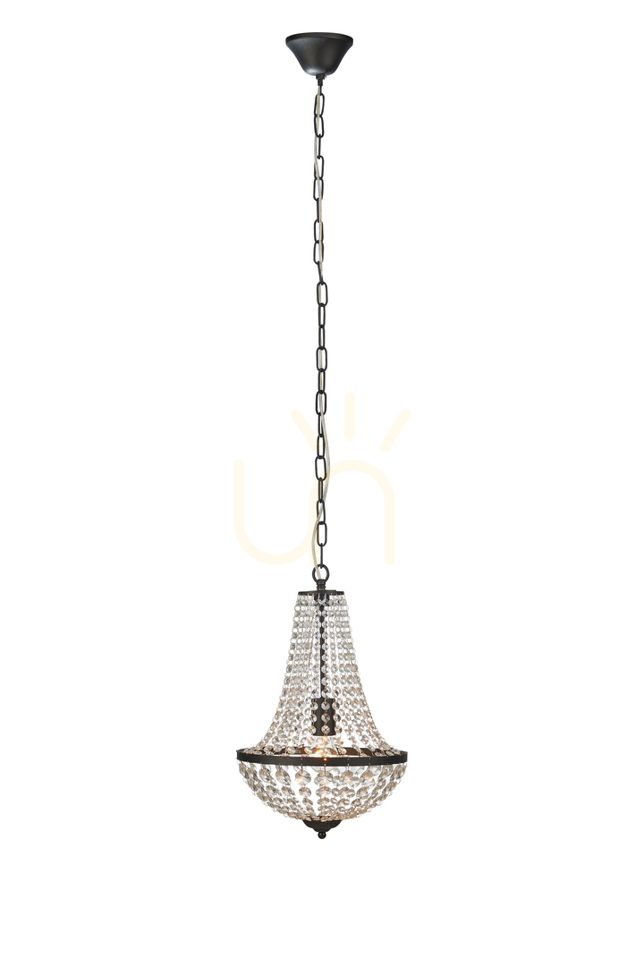 Pendelleuchte Markslojd Granso 107026 transparent Kristall Metall 30 cm
