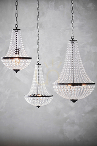 Pendant Light Markslojd Granso 107027 2-Light Transparent Crystal Metal 40 cm small 1