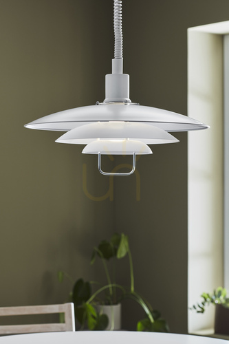Check Pendant Light Markslojd Kirkenes White Metal E27 48 cm 102281