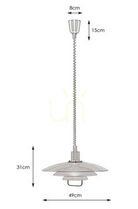Pendant Light Markslojd Kirkenes 104540 Black Metal E27 48 cm small 2