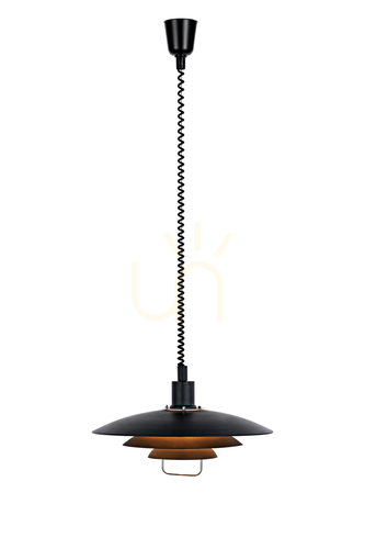 Check Pendant Light Markslojd Kirkenes 104540 Black Metal E27 48 cm