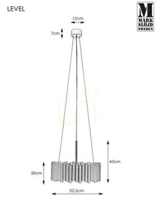 Pendant Light Markslojd LEVEL 3-Light Black Metal 107925 small 3
