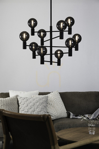 Pendant Light Markslojd Paris 10-Light Black Metal 69 cm 107187 small 1
