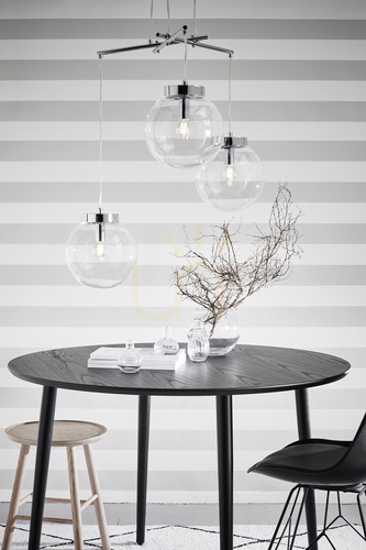 Check Pendant Light Markslojd Sicily 3-Light Chrome Transparent Glass 107015