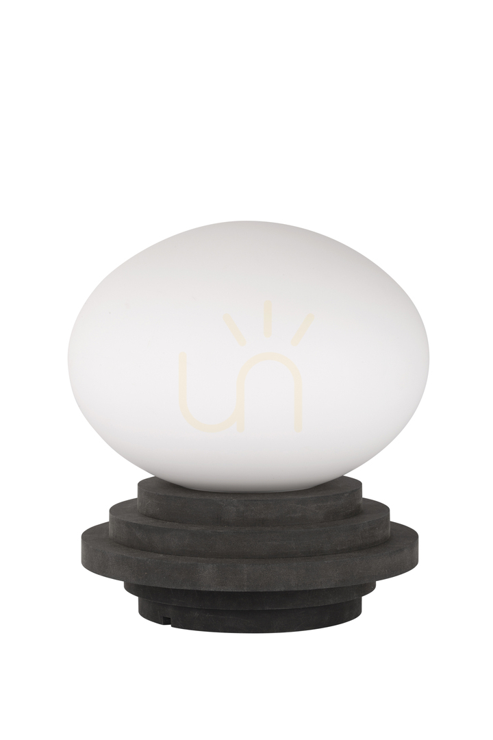Table Lamp Markslojd Amfi White Wood Glass 28 cm 108408