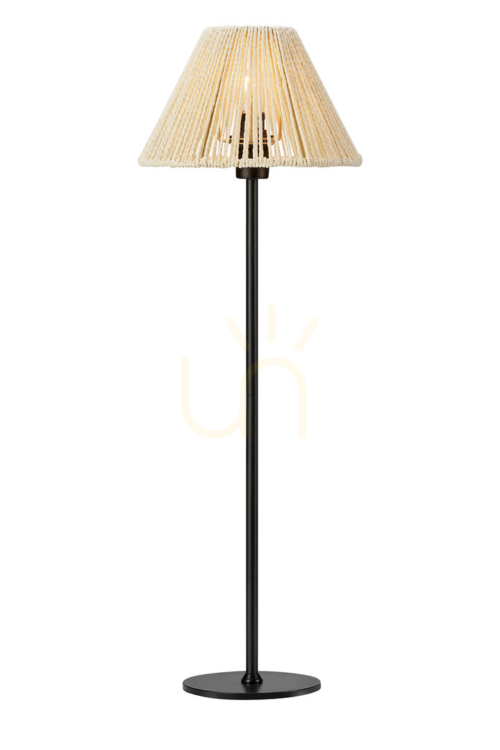 Table Lamp Markslojd Corda 108445 Beige Black Metal Paper Cord
