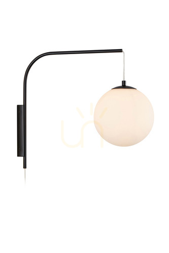 Check Wall Light Markslojd Dione White Metal Glass 108420