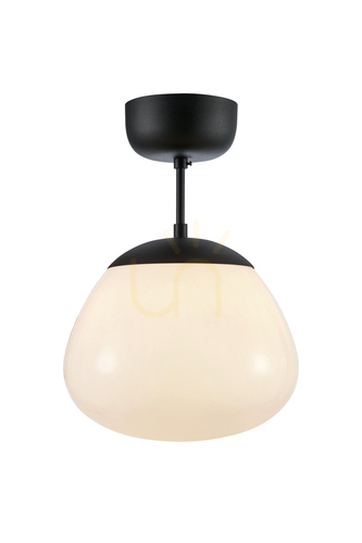 Check Ceiling Light Markslojd RISE 108543 White Metal/Glass 25x35 cm