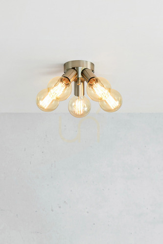 Check Plafond Markslojd Mazzo 5-lichts satin nickel metaal 108554