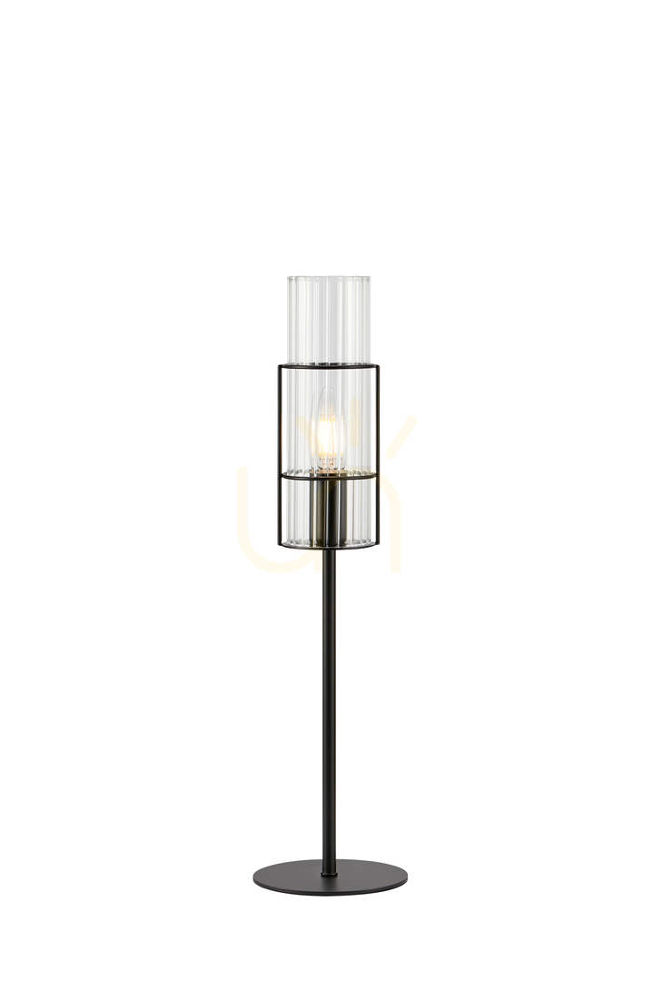 Table Lamp Markslojd Tubo 108555 Black Clear Glass 50 cm