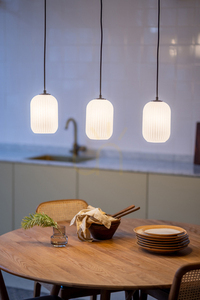 Pendant Light Markslojd Cava 3-Light White Metal Glass 108563 small 1