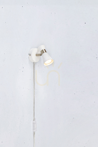 Check Wall Light Markslojd FOLIE White Metal 1-Light 108627