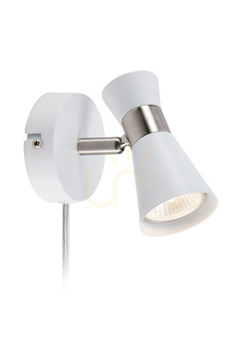 Check Wall Light Markslojd FOLIE White Metal 1-Light 108627