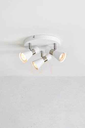 Check Plafond Markslojd FOLIE 3-lichts wit metaal 20,5 cm 108628