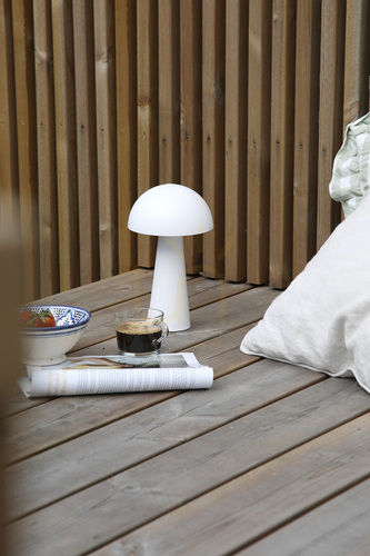 Check Desk Lamp Markslojd Fungi Rechargeable White 108656