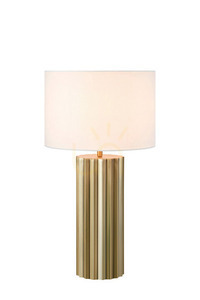 Table Lamp Markslojd Hashira White Metal Textile 60 cm 108669 small 0