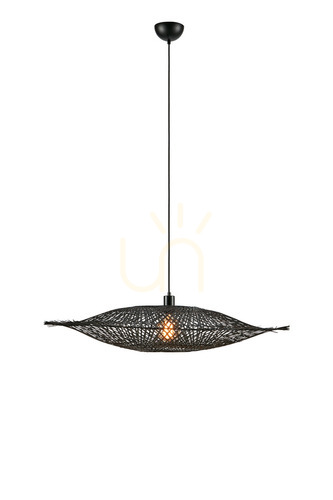 Check Pendant Light Markslojd Kumo Black Bamboo 92 cm 108672