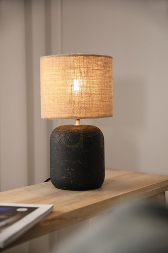 Check Table Lamp Markslojd Montagna 108683 Natural Jute Concrete 32 cm