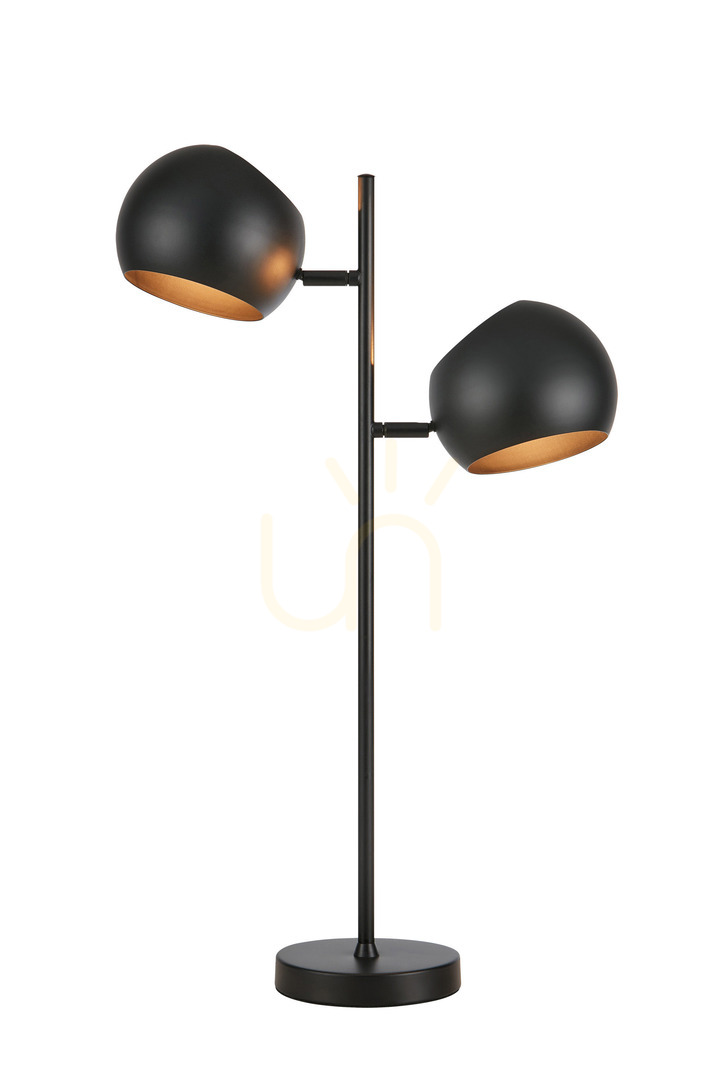 Table Lamp Markslojd EDGAR 2-Light Black Steel 108691