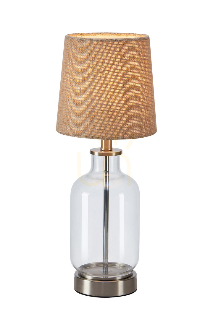 Table Lamp Markslojd Costero 43 cm Natural Jute Glass 108693